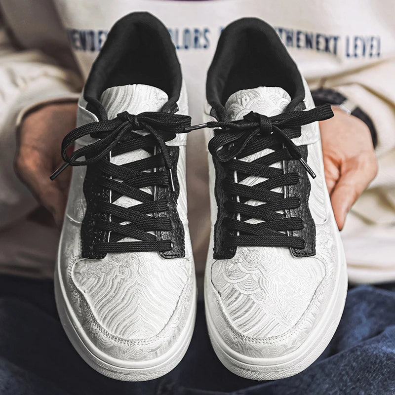 Velor Crest Sneakers