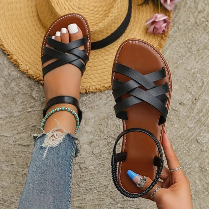 Sola Cross Sandals