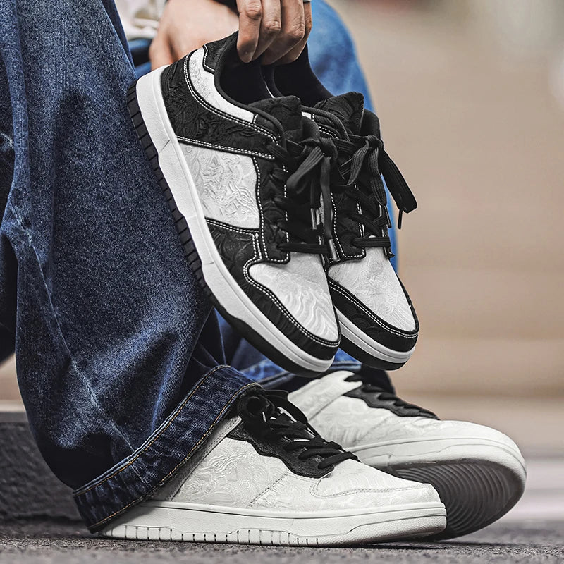 Velor Crest Sneakers