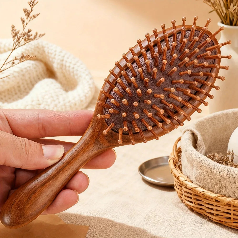 Vera Carved Wood Brush