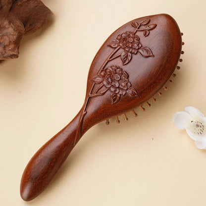 Vera Carved Wood Brush