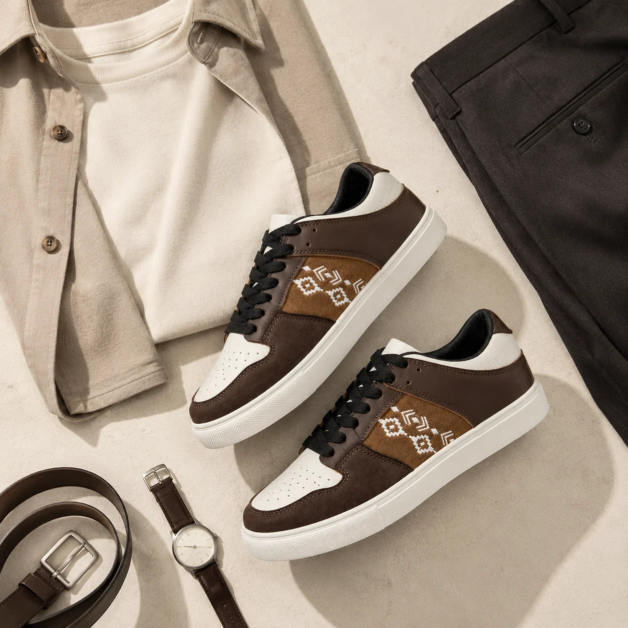 Hayes Geo-Panel Sneakers